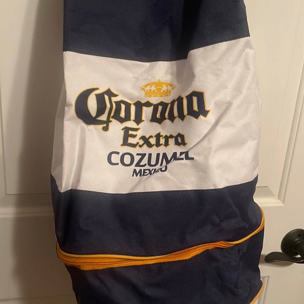 Corona extra beer backpack with draw string